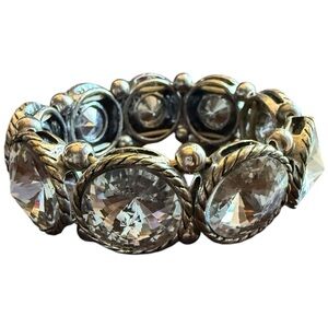 Silver Crystal Stretch Sparkling Bracelet